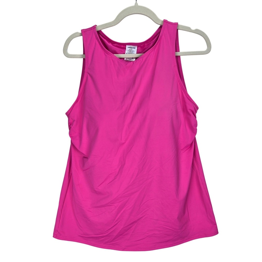 Lands' End Women's Pink Swim One Piece